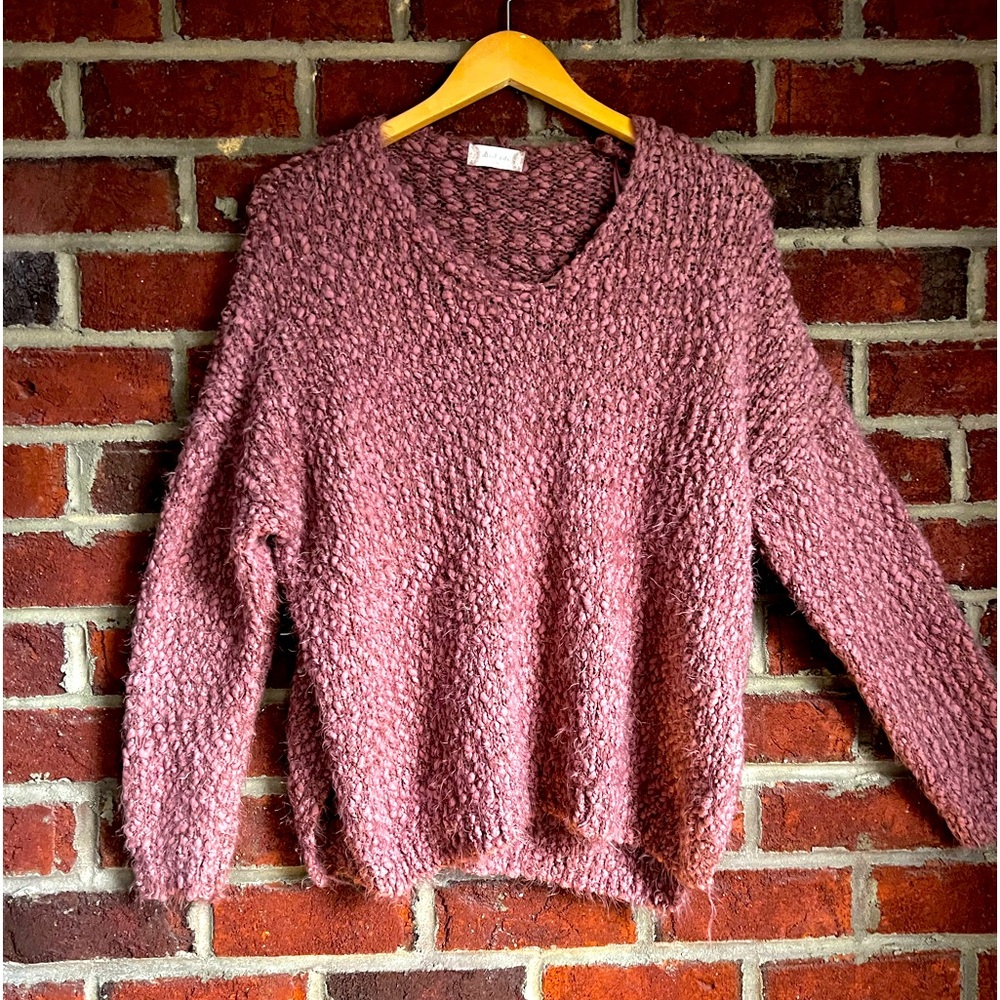 Altar’d State dark peachy, mauve snuggly sweater